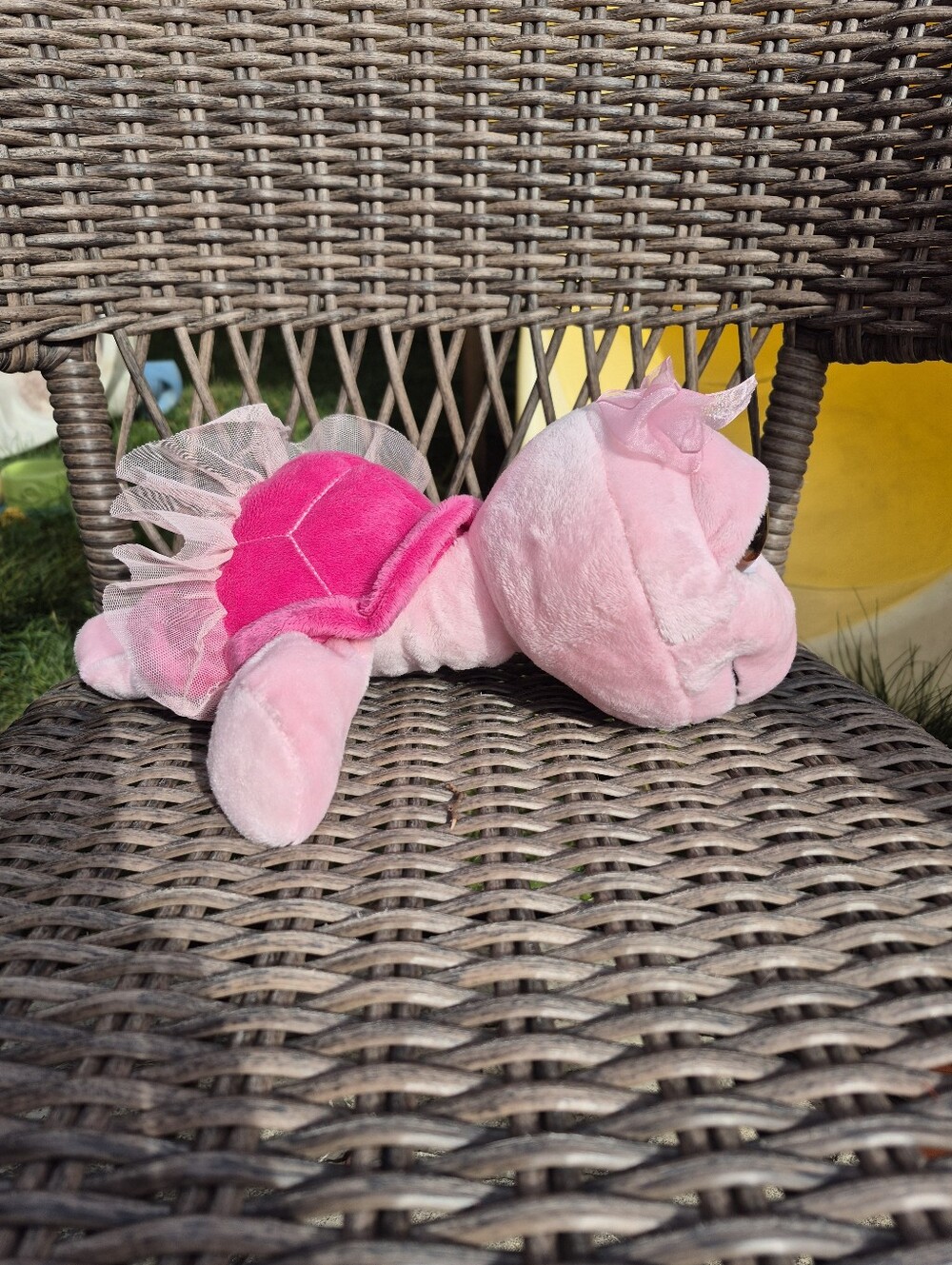 M. Berrie Ballerina Peepers Russ Swirly Pink Plush Stuffed Turtle